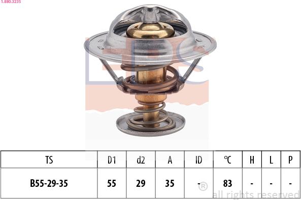 EPS 1.880.323S - Termostats, Dzesēšanas šķidrums ps1.lv