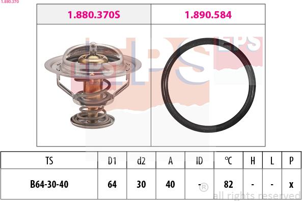 EPS 1.880.370 - Termostats, Dzesēšanas šķidrums ps1.lv