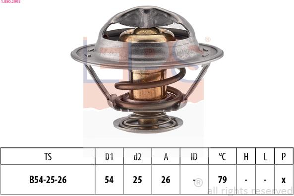 EPS 1.880.299S - Termostats, Dzesēšanas šķidrums ps1.lv