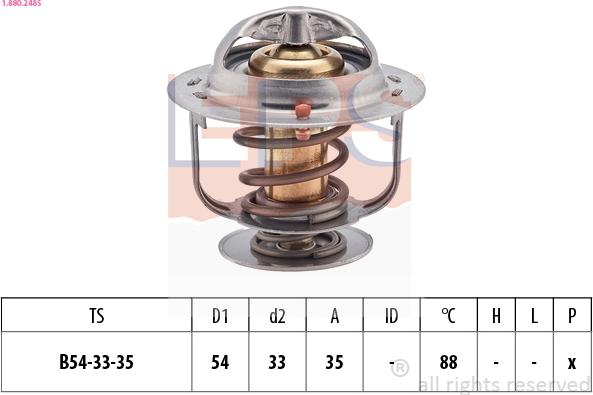 EPS 1.880.248S - Termostats, Dzesēšanas šķidrums ps1.lv