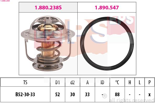 EPS 1.880.269 - Termostats, Dzesēšanas šķidrums ps1.lv