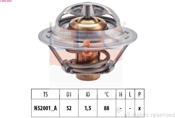 EPS 1.880.266S - Termostats, Dzesēšanas šķidrums ps1.lv