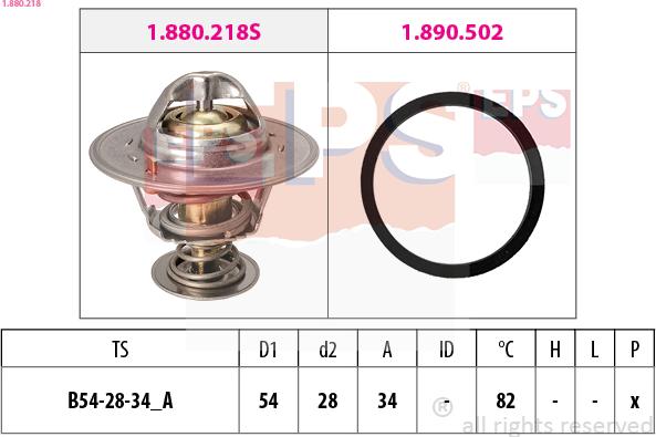 EPS 1.880.218 - Termostats, Dzesēšanas šķidrums ps1.lv