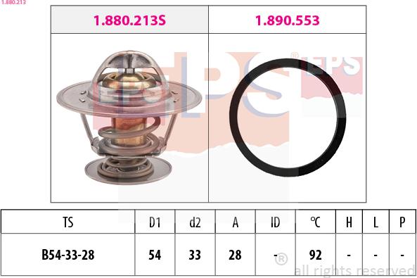 EPS 1.880.213 - Termostats, Dzesēšanas šķidrums ps1.lv