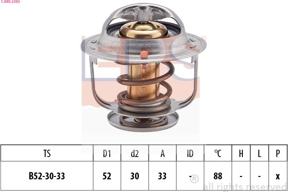 EPS 1.880.238S - Termostats, Dzesēšanas šķidrums ps1.lv