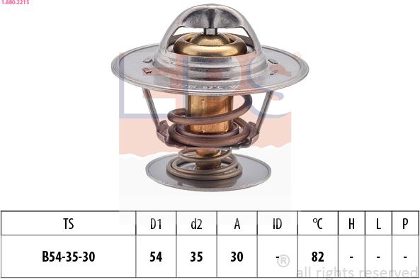 EPS 1.880.221S - Termostats, Dzesēšanas šķidrums ps1.lv