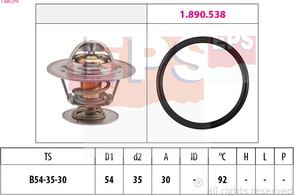 EPS 1.880.279 - Termostats, Dzesēšanas šķidrums ps1.lv