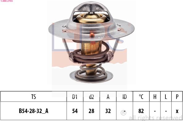 EPS 1.880.276S - Termostats, Dzesēšanas šķidrums ps1.lv