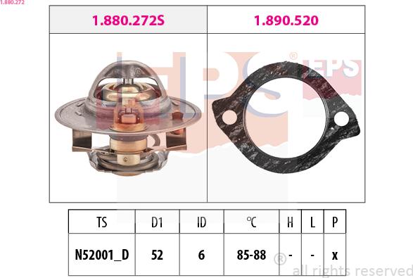 EPS 1.880.272 - Termostats, Dzesēšanas šķidrums ps1.lv