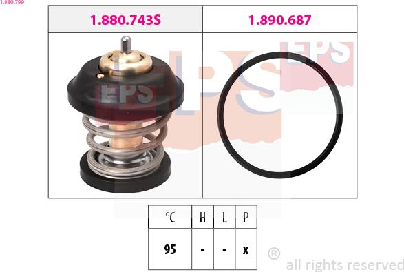 EPS 1.880.799 - Termostats, Dzesēšanas šķidrums ps1.lv