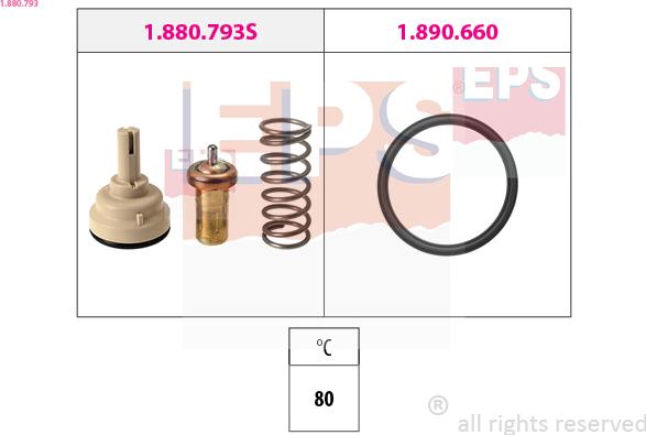 EPS 1.880.793 - Termostats, Dzesēšanas šķidrums ps1.lv