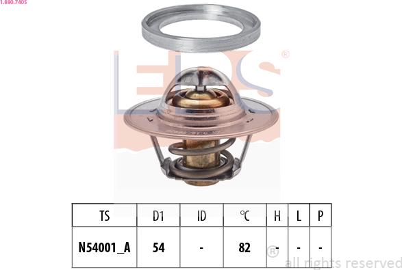 EPS 1.880.740S - Termostats, Dzesēšanas šķidrums ps1.lv