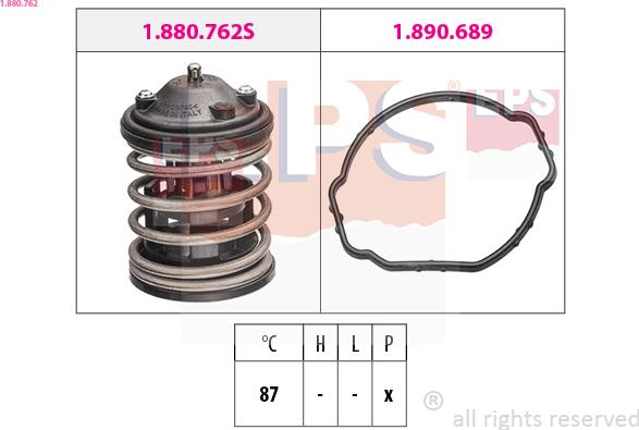 EPS 1.880.762 - Termostats, Dzesēšanas šķidrums ps1.lv