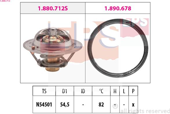 EPS 1.880.713 - Termostats, Dzesēšanas šķidrums ps1.lv