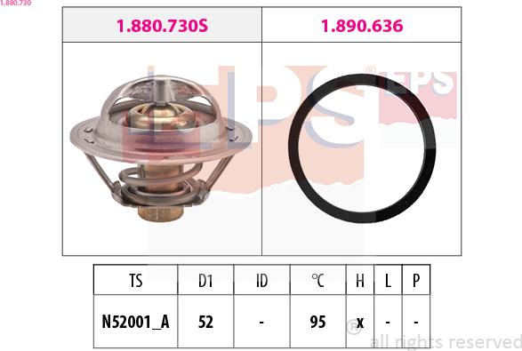 EPS 1.880.730 - Termostats, Dzesēšanas šķidrums ps1.lv