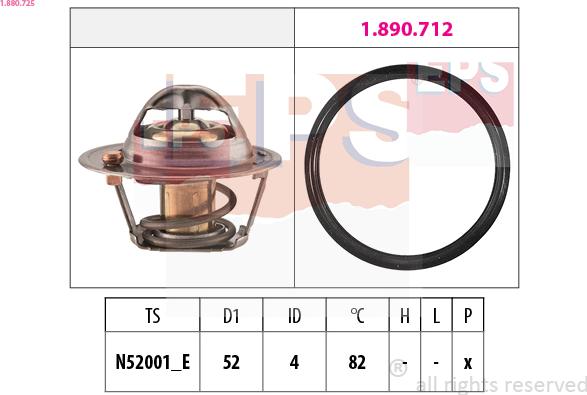 EPS 1.880.725 - Termostats, Dzesēšanas šķidrums ps1.lv