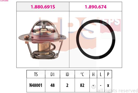 EPS 1.879.999 - Termostats, Dzesēšanas šķidrums ps1.lv