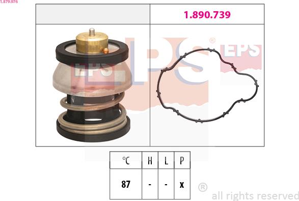 EPS 1.879.976 - Termostats, Dzesēšanas šķidrums ps1.lv