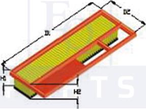 Equal Quality FA3008 - Gaisa filtrs ps1.lv