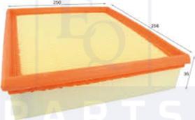 Equal Quality FA3272 - Gaisa filtrs ps1.lv