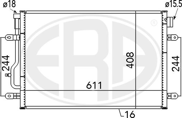 ERA 667060 - Kondensators, Gaisa kond. sistēma ps1.lv