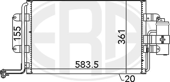 ERA 667062 - Kondensators, Gaisa kond. sistēma ps1.lv