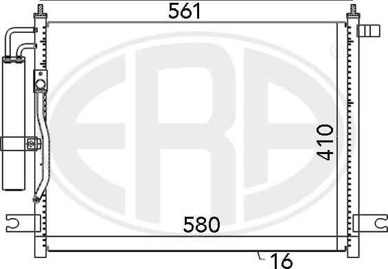 ERA 667034 - Kondensators, Gaisa kond. sistēma ps1.lv