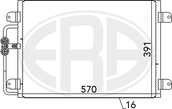 ERA 667143 - Kondensators, Gaisa kond. sistēma ps1.lv