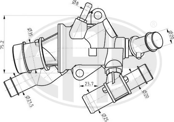 ERA 350227 - Termostats, Dzesēšanas šķidrums ps1.lv