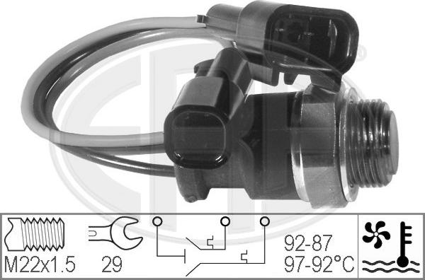 ERA 330205 - Termoslēdzis, Radiatora ventilators ps1.lv