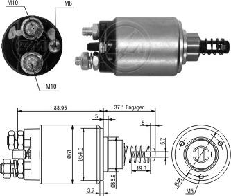 ERA ZM9637 - Ievilcējrelejs, Starteris ps1.lv