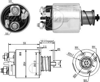 ERA ZM5491 - Ievilcējrelejs, Starteris ps1.lv