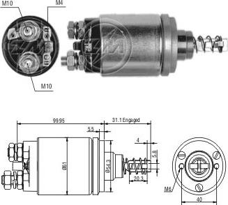 ERA ZM542 - Ievilcējrelejs, Starteris ps1.lv