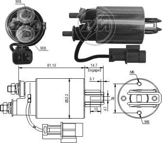 ERA ZM585 - Ievilcējrelejs, Starteris ps1.lv