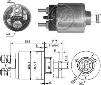 ERA ZM579 - Ievilcējrelejs, Starteris ps1.lv