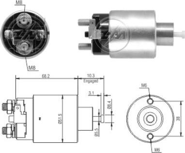 ERA ZM6995 - Ievilcējrelejs, Starteris ps1.lv