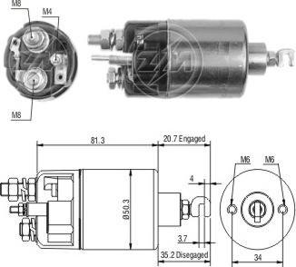 ERA ZM664 - Ievilcējrelejs, Starteris ps1.lv