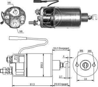 ERA ZM661 - Ievilcējrelejs, Starteris ps1.lv