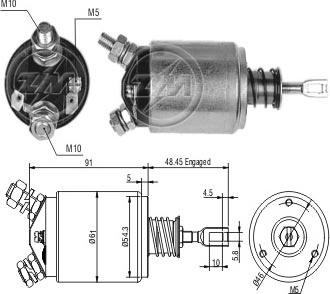 ERA ZM633 - Ievilcējrelejs, Starteris ps1.lv