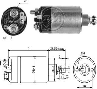 ERA ZM626 - Ievilcējrelejs, Starteris ps1.lv