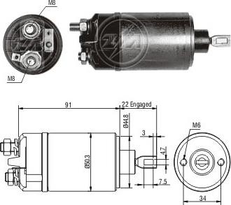 ERA ZM621 - Ievilcējrelejs, Starteris ps1.lv