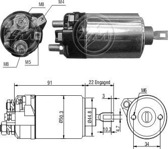 ERA ZM628 - Ievilcējrelejs, Starteris ps1.lv