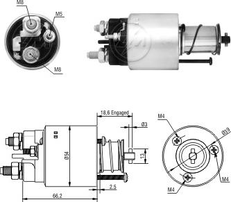 ERA ZM1497 - Ievilcējrelejs, Starteris ps1.lv