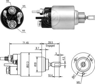 ERA ZM1379 - Ievilcējrelejs, Starteris ps1.lv