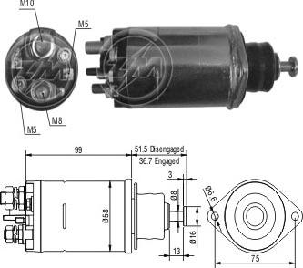 ERA ZM809 - Ievilcējrelejs, Starteris ps1.lv