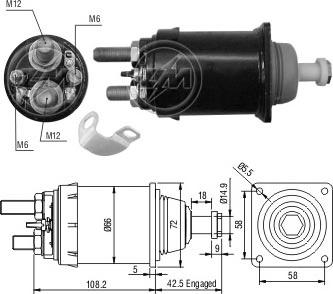 ERA ZM835 - Ievilcējrelejs, Starteris ps1.lv