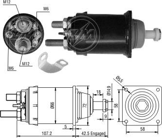 ERA ZM836 - Ievilcējrelejs, Starteris ps1.lv