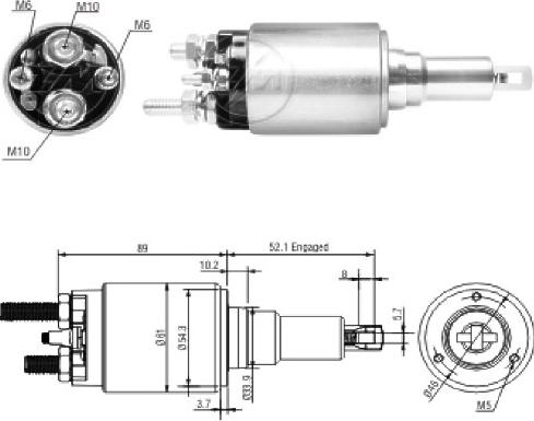 ERA ZM3639 - Ievilcējrelejs, Starteris ps1.lv