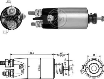 ERA ZM3897 - Ievilcējrelejs, Starteris ps1.lv