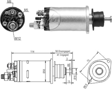 ERA ZM3818 - Ievilcējrelejs, Starteris ps1.lv